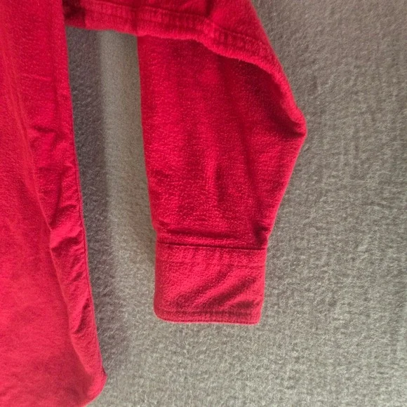 Levis Mens Medium Red Cotton Flannel Button Up Shirt Long Sleeve Workwear M - Picture 15 of 16